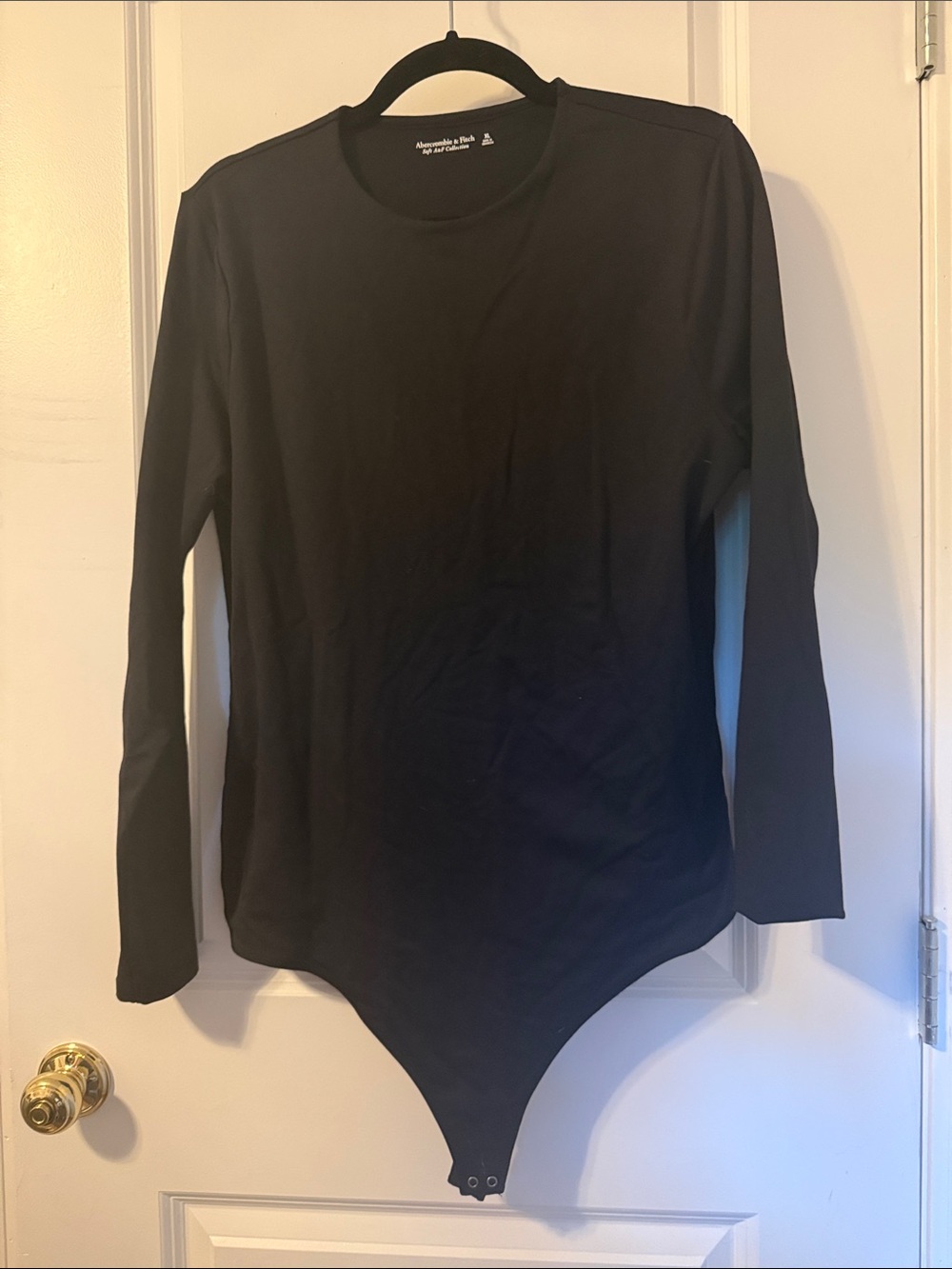Abercrombie & Fitch Black Long Sleeve bodysuit